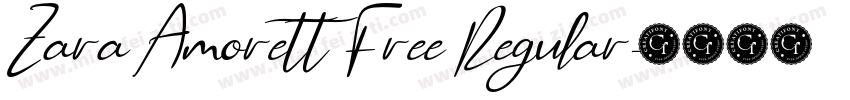 Zara Amorett Free Regular字体转换